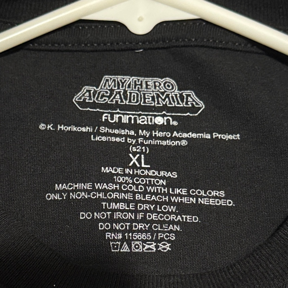 Anime Graphic Black Tee with Orange Details Katsuki Bakugo size XL - Picture 3 of 4